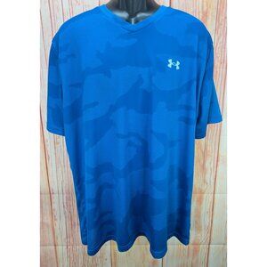 Under Armour Blue Camo Short Sleeve Loose Fit T-Shirt XXL